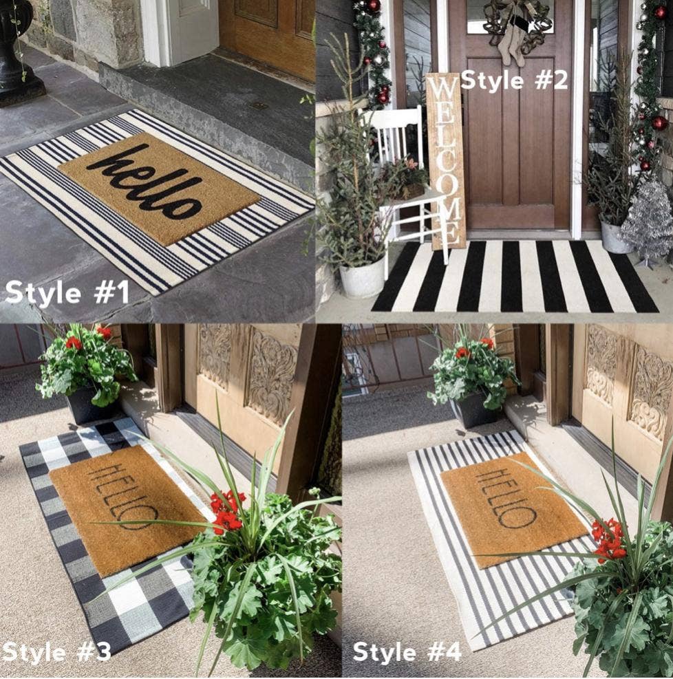 Woodbe Co - Decorative Indoor/Outdoor Layering Rugs