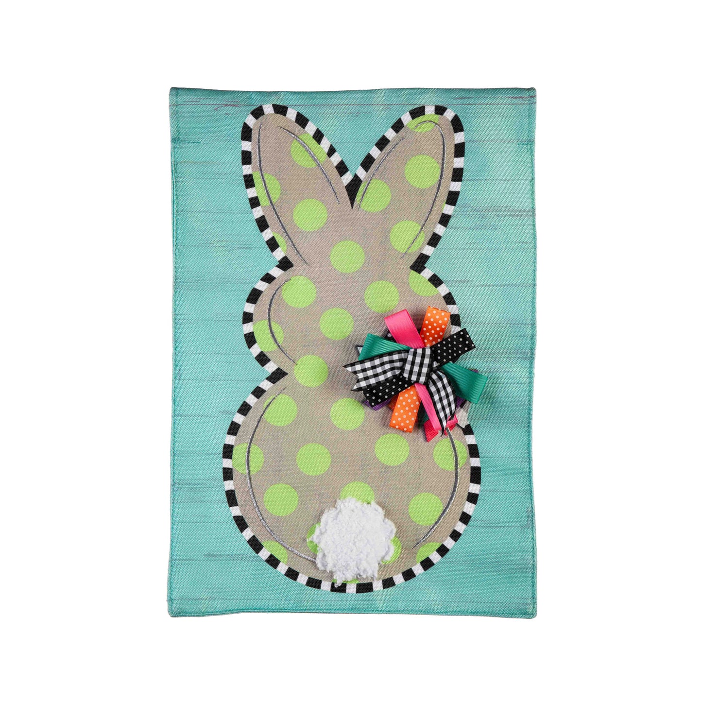 Garden Flag- Polka Dot Bunny Burlap