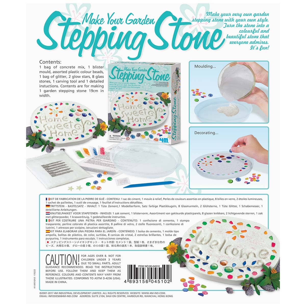 Toysmith - 4M Garden Stepping Stones DIY Art Project