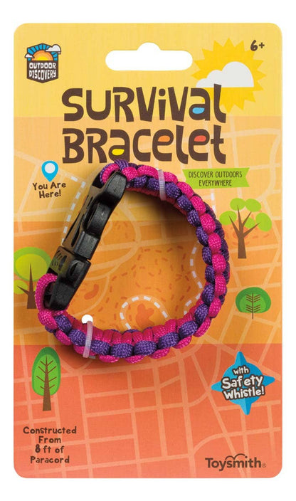 Toysmith - Outdoor Discovery Survival Bracelet With Whistle