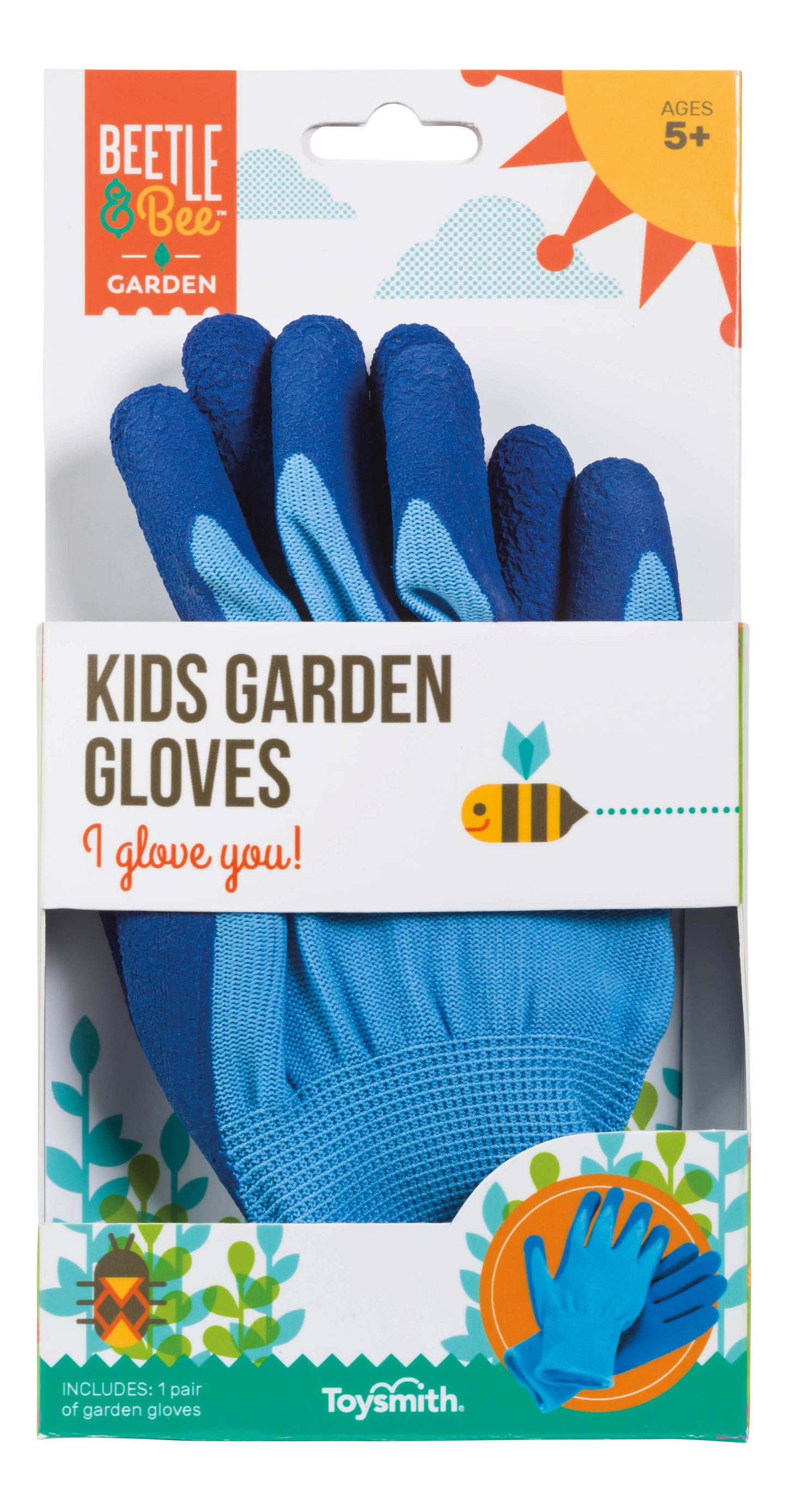 Toysmith - Beetle & Bee Kids Garden Gloves