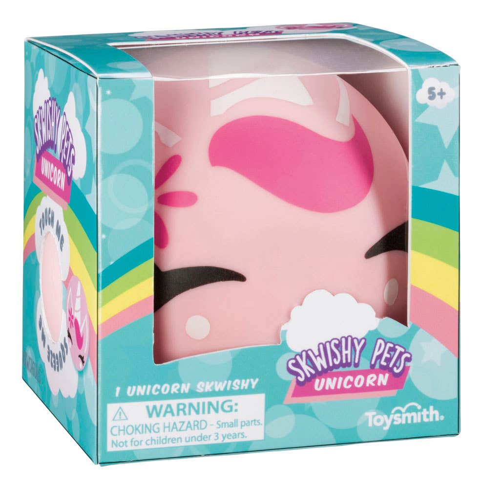 Toysmith - Skwishy Pet Unicorn, Stretch And Squish, Soft Ball