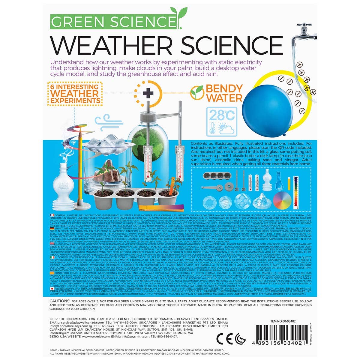 Toysmith - 4M Weather Science STEM Science Kit