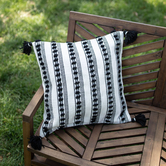 Foreside Home & Garden - 20x20 Hand Woven Haisley Pillow