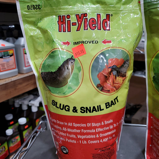 High yield slug and snail bait