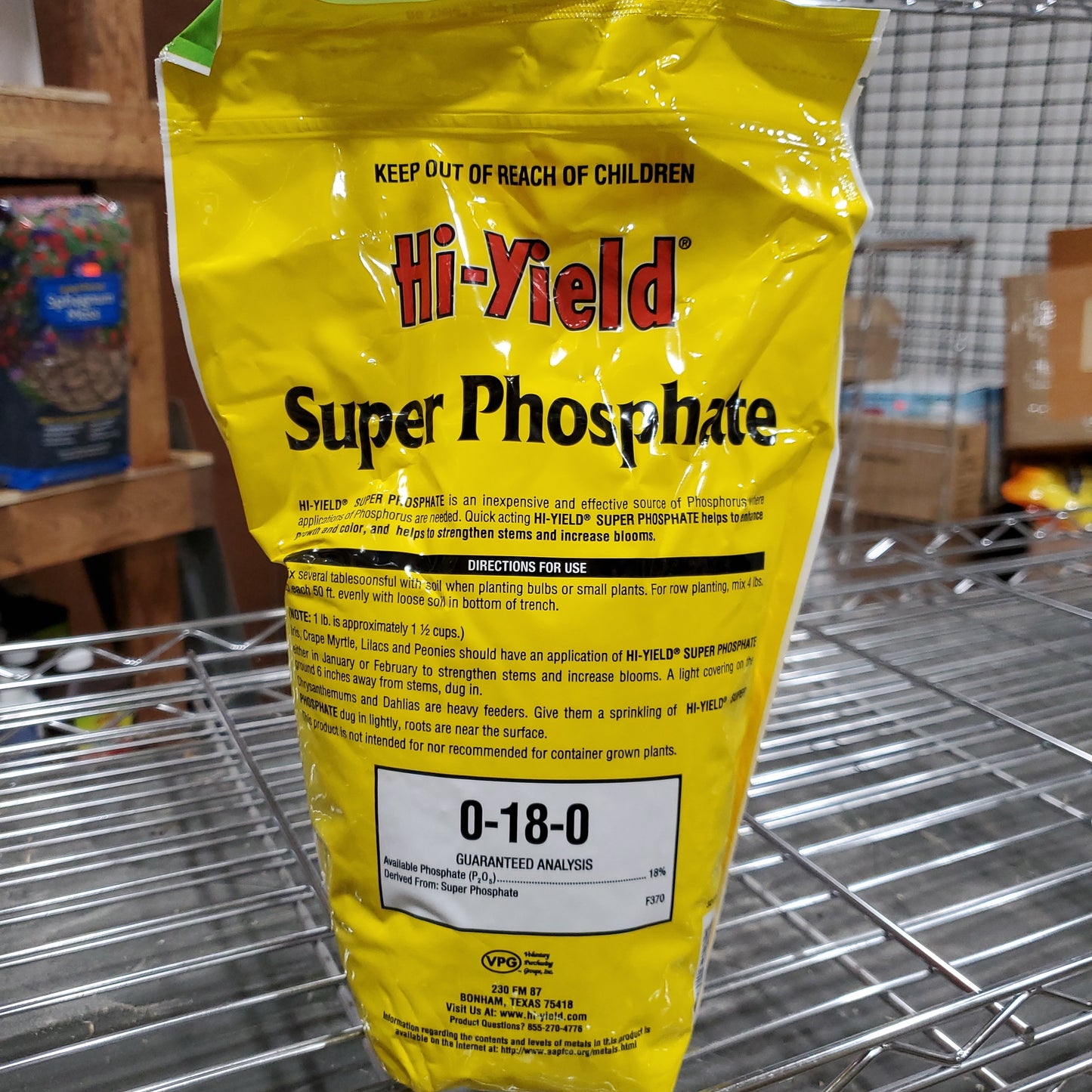 Hi-Yield Super Phosphate 0-18-0 4lb Bag