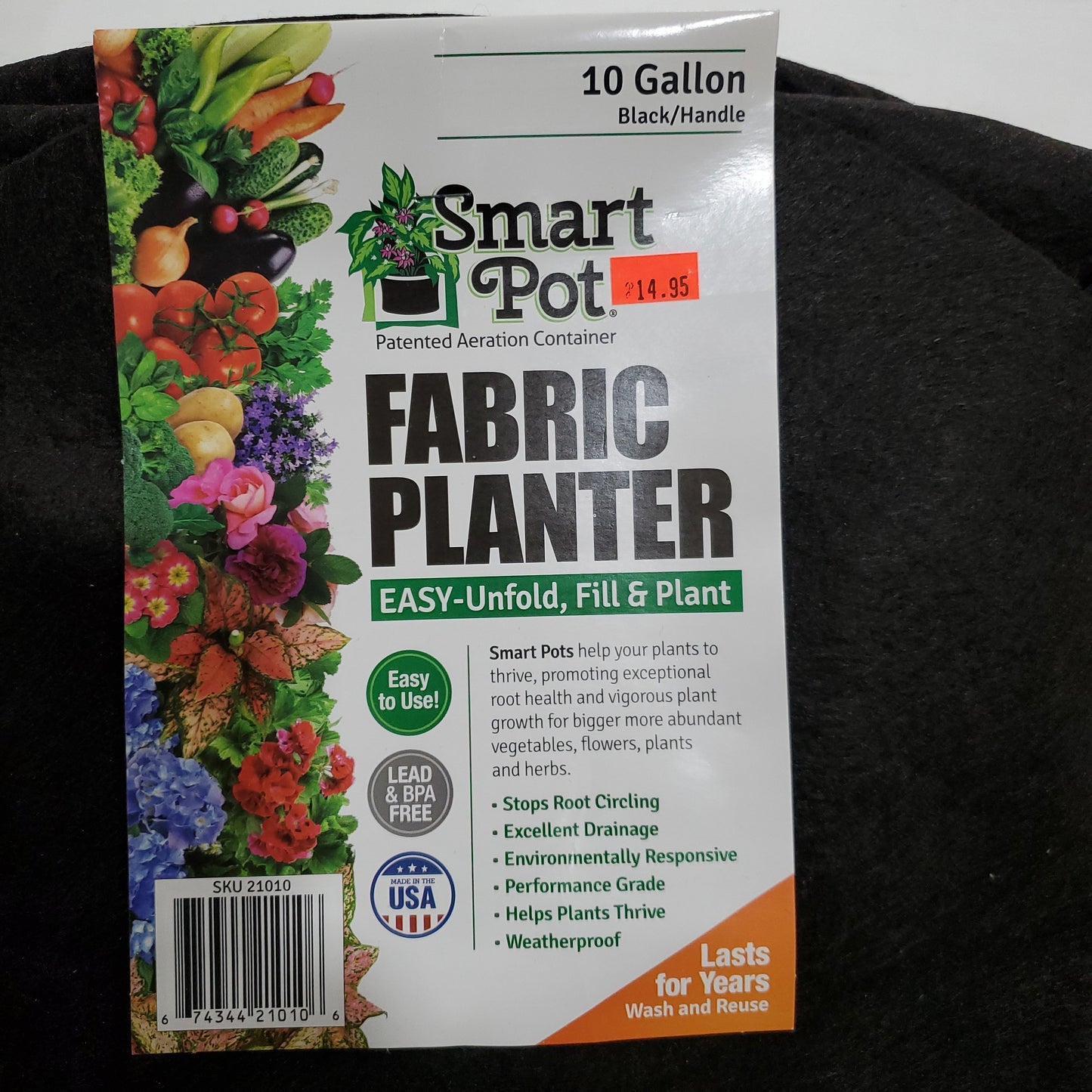 Smartpot fabric planter 10 gallon