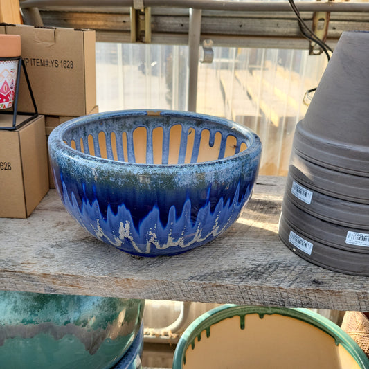 10" Glaze Bowl- Blue