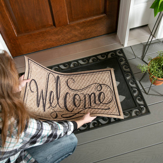 Evergreen Enterprises - Cutout Scroll Embossed Floor Mat Tray