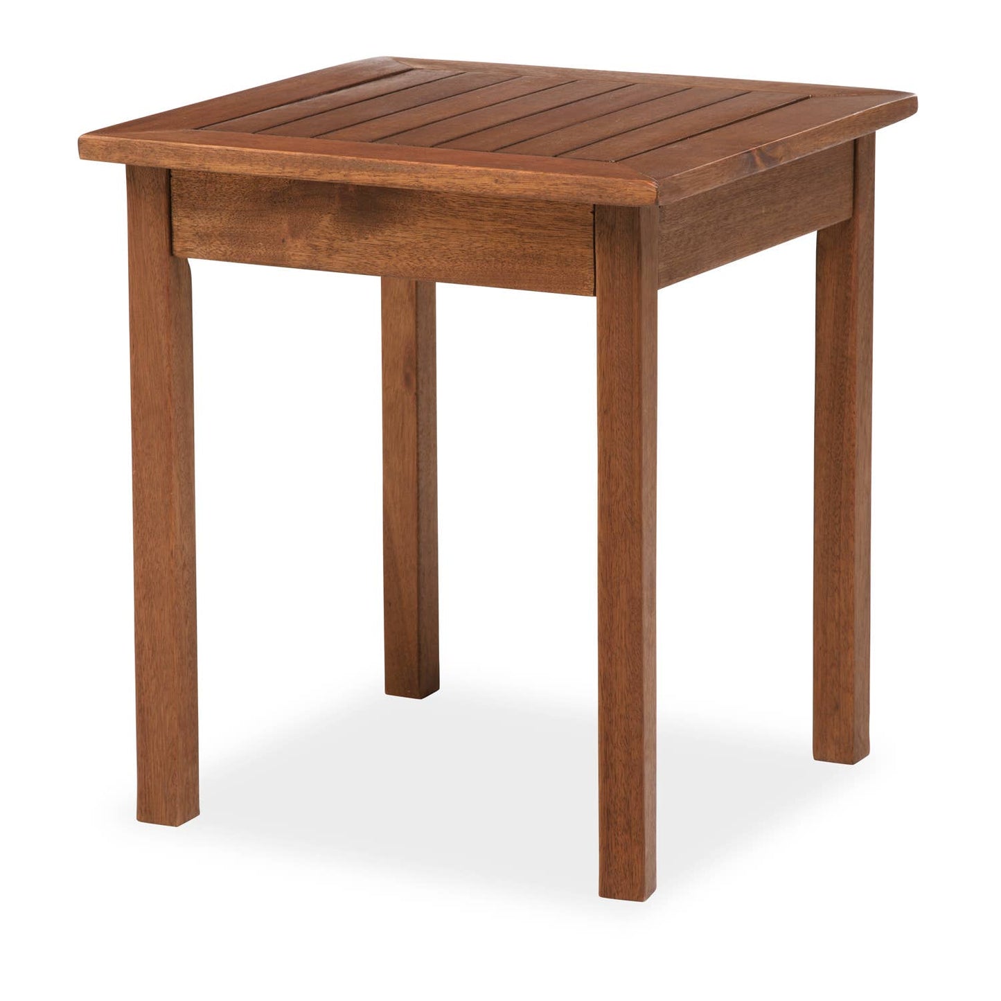 Plow & Hearth - Eucalyptus Wood Side Table, Lancaster Outdoor Furniture