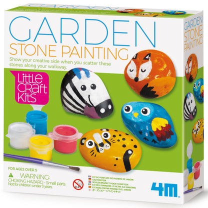 Toysmith - 4M Garden Stone Painting Kit, DIY Art, Kids