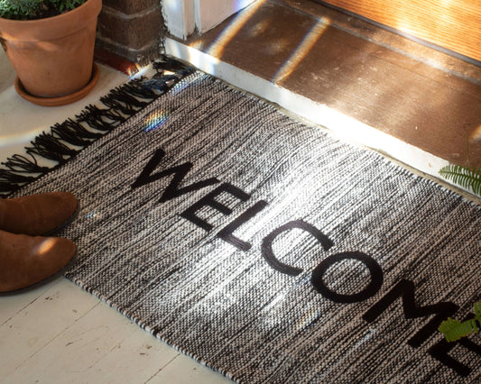 Foreside Home & Garden - Hand Woven Outdoor Welcome Rug