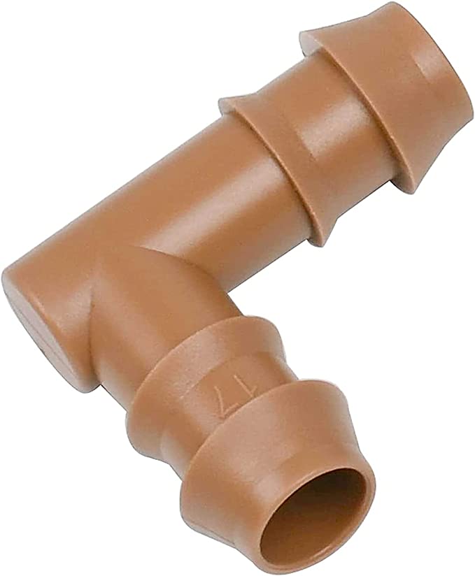 Barbed Elbow Fittings Sprinkler Tubing Connector for Drip System