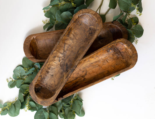 Forever Green Art - Small Wood Bread Bowl