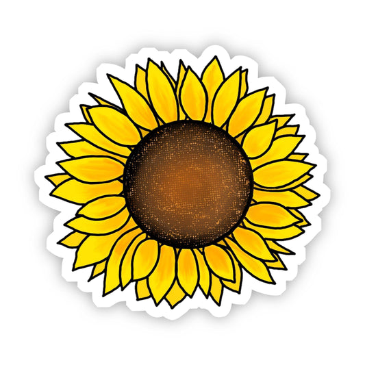 Big Moods - Cute Sunflower Yellow Sticker