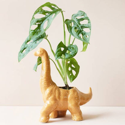 Lisa Angel - Mustard Diplodocus Dinosaur Planter