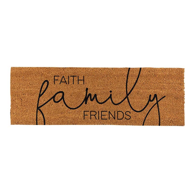 Faithworks by Creative Brands - Doormat-Faith Family Friends