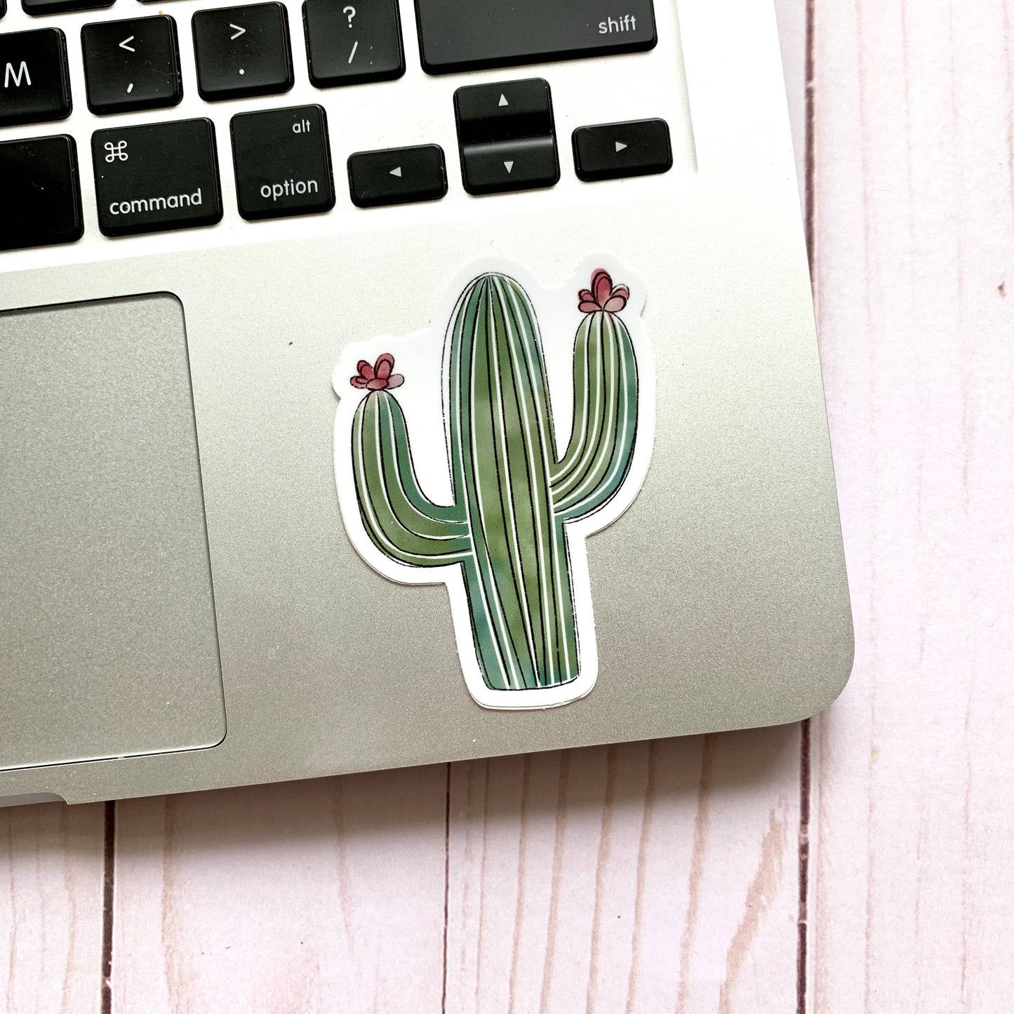 Elyse Breanne Design - Watercolor Cactus Sticker 3x2.25in