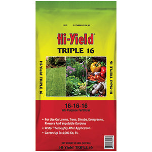 Hi- Yield Triple 16 All-Purpose Fertilizer - 20 lb