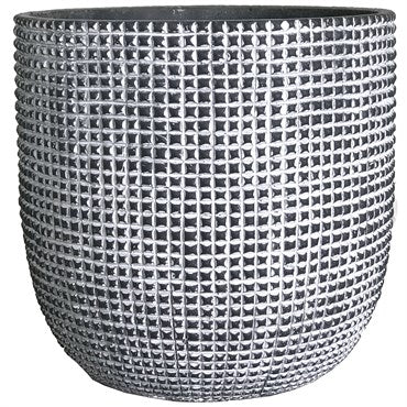 MCarr 8.7" Diamond Pot Pltr Gray