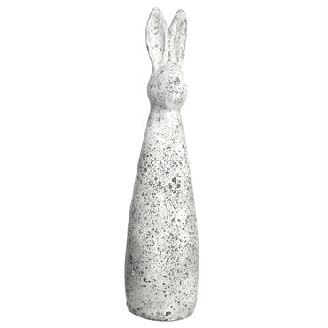 Michael Carr Designs™ Old World Tall Statues Collection - Tall Rabbit - Antique White - Small - 4.5in L x 4.5in W x 17.7in H