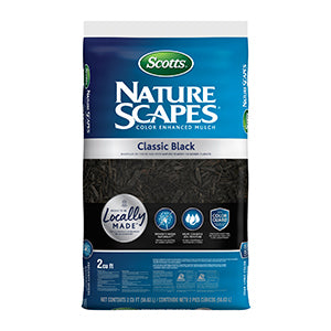 Scotts Naturescapes color, enhanced mulch, classic black