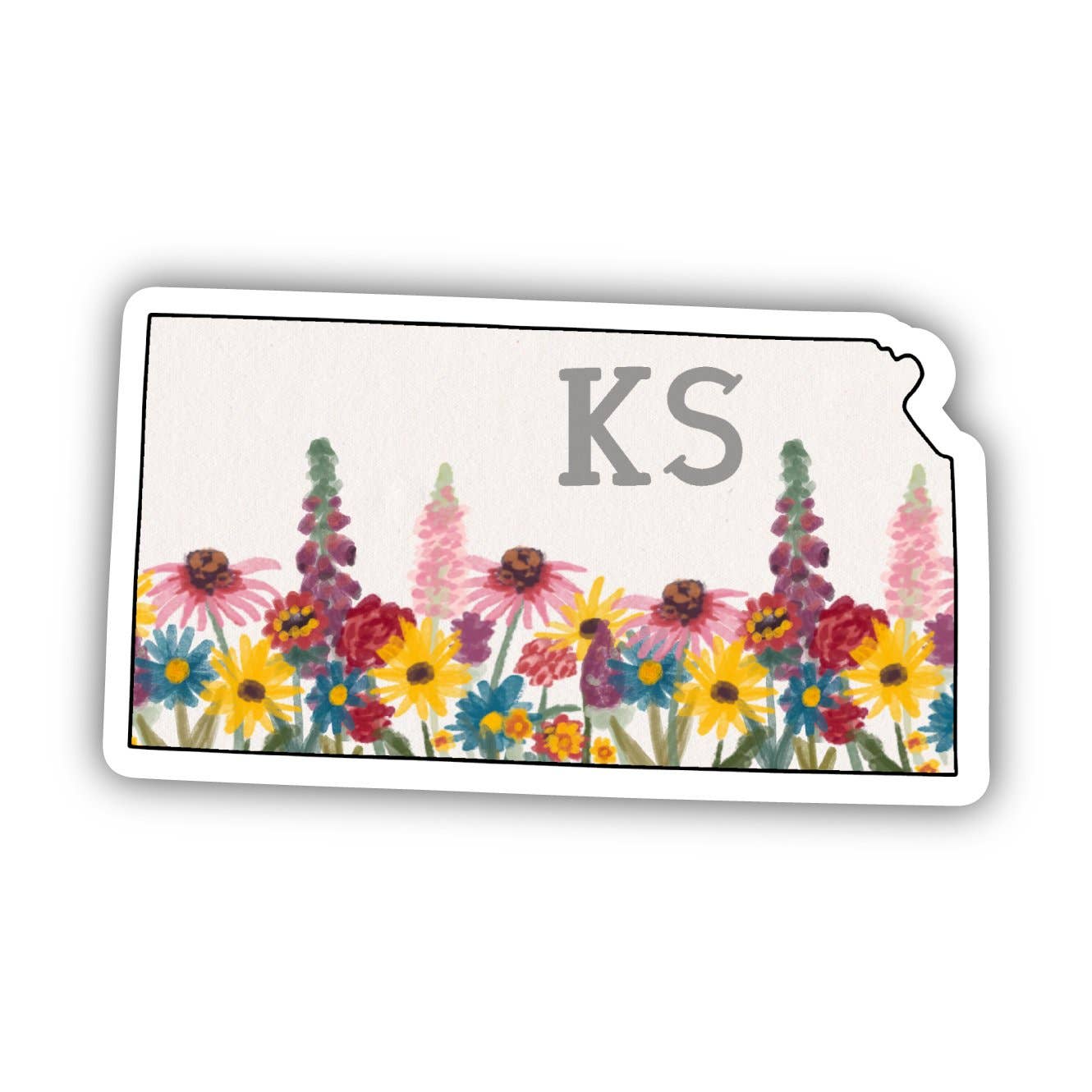 Big Moods - Kansas Painterly Pattern Sticker