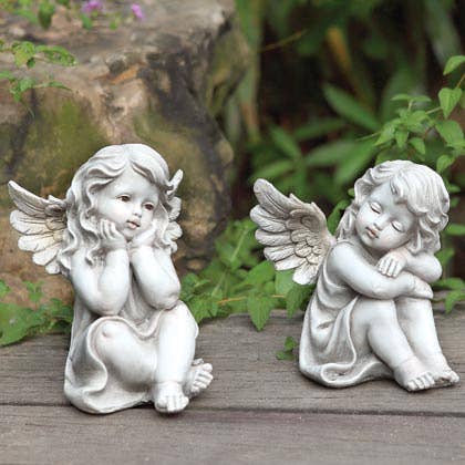 Napco - Cherubs/Angel Girls, 2 Assorted  Item # 17605