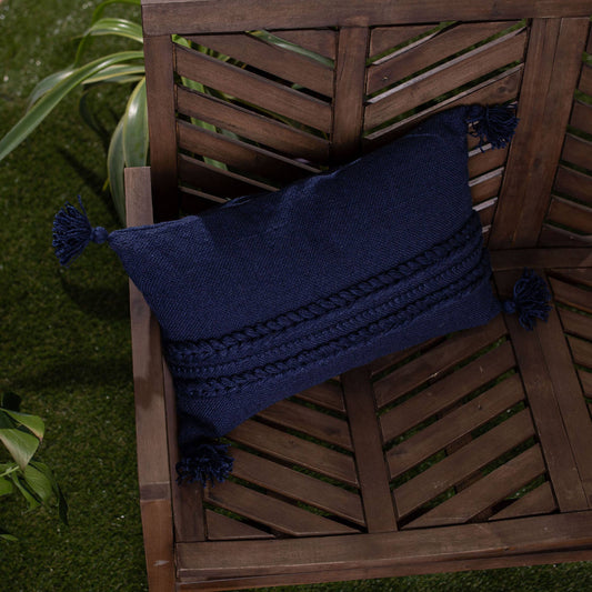 Foreside Home & Garden - 14x22 Kelly Outdoor Pillow Navy