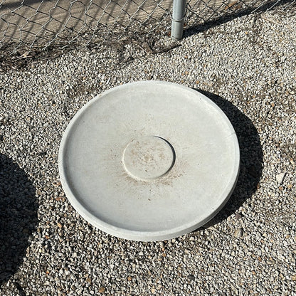 Single round birdbath tops