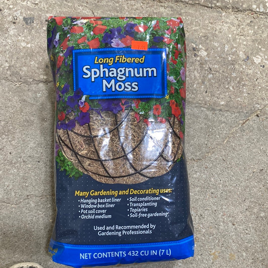 Long Fibered Sphagnum Moss 432cu Bag