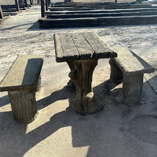 Log table and benches