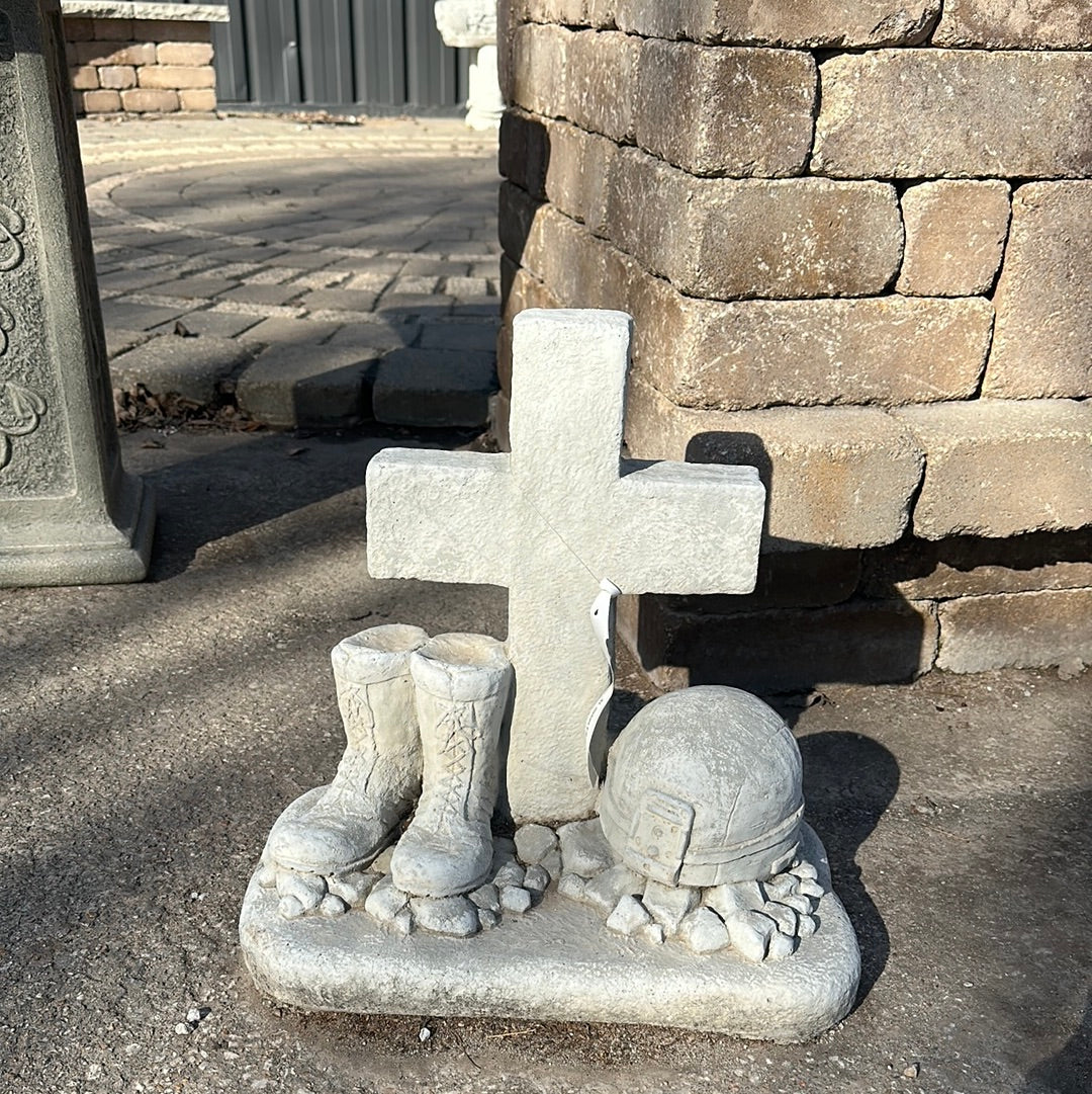 Army cross statuary