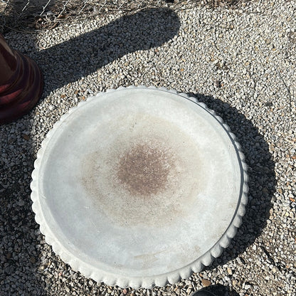 Single round birdbath tops