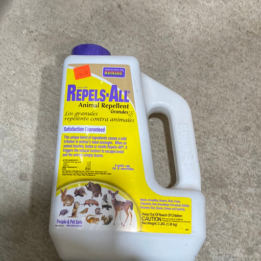 Bonide Repels-All Animal Repellent Granules 3lb Bottle